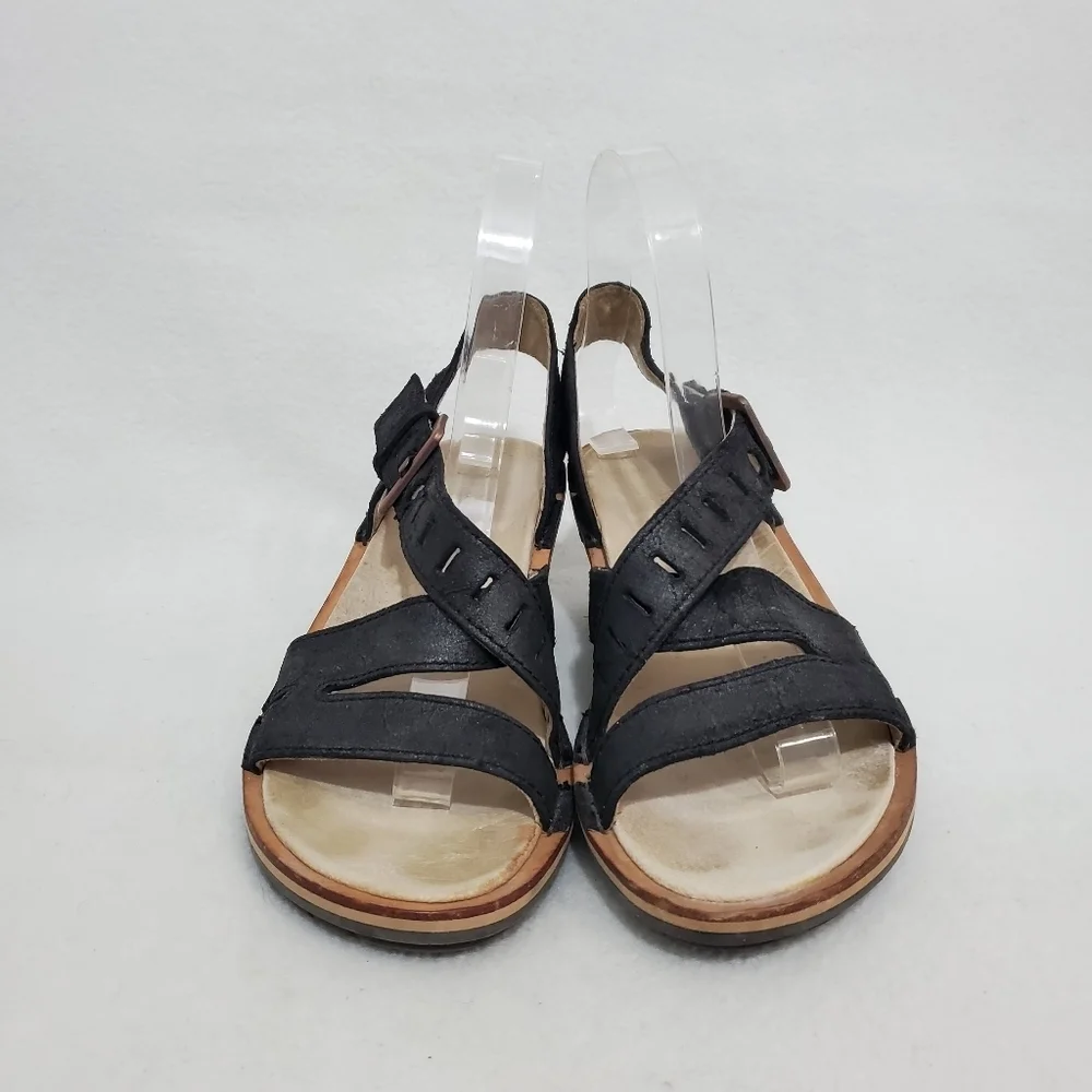 Merrell Select Grip Black Wedge Sandals